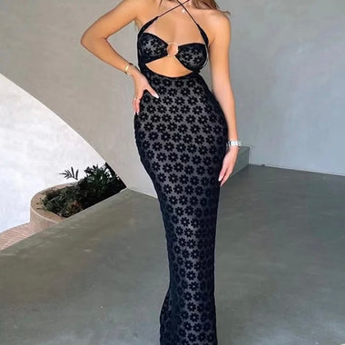 Maxivestido negro